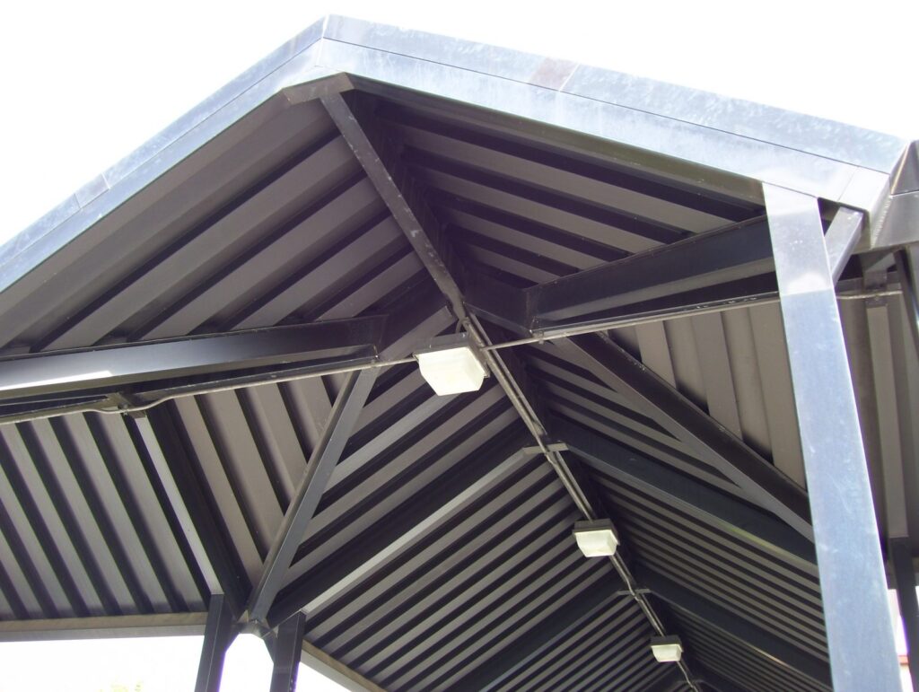 Aluminum canopy finishes
