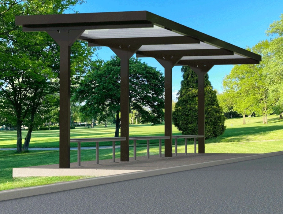 32ft Bus Stop Cover